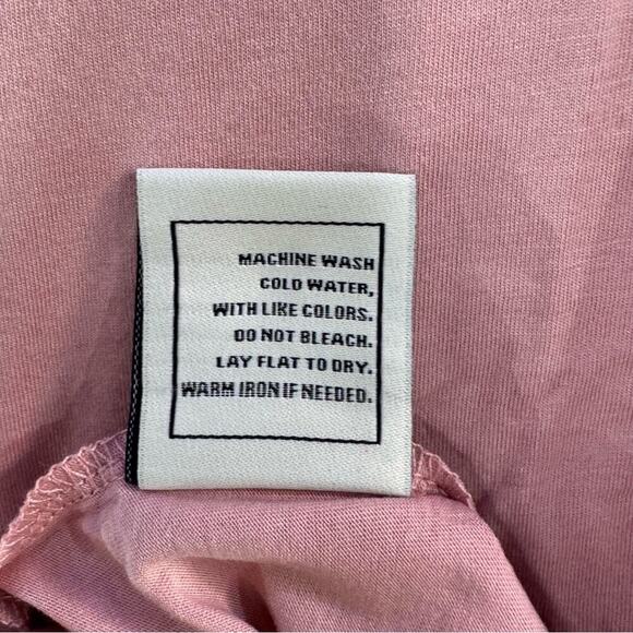 Swet Tailor Size M Softest V Neck T Shirt In Pearl Blush Supima Cotton Modal NEW - Picture 7 of 10